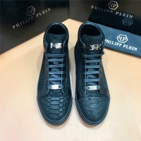 Cheap Philipp Plein PP High Tops Shoes For Men #515286 Replica Wholesale [$85.00 USD] [ITEM#515286] on Replica Philipp Plein PP High Tops Shoes