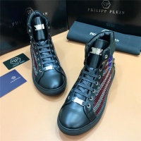 Cheap Philipp Plein PP High Tops Shoes For Men #515289 Replica Wholesale [$85.00 USD] [ITEM#515289] on Replica Philipp Plein PP High Tops Shoes