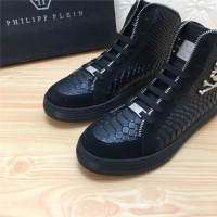 Cheap Philipp Plein PP High Tops Shoes For Men #517269 Replica Wholesale [$82.00 USD] [ITEM#517269] on Replica Philipp Plein PP High Tops Shoes