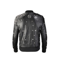 Philipp Plein PP Leather Jackets Long Sleeved For Men #517577