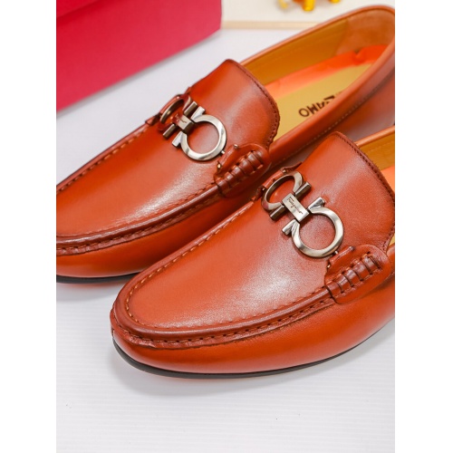 Cheap Salvatore Ferragamo Leather Shoes For Men #518633 Replica Wholesale [$82.00 USD] [ITEM#518633] on Replica Salvatore Ferragamo Leather Shoes