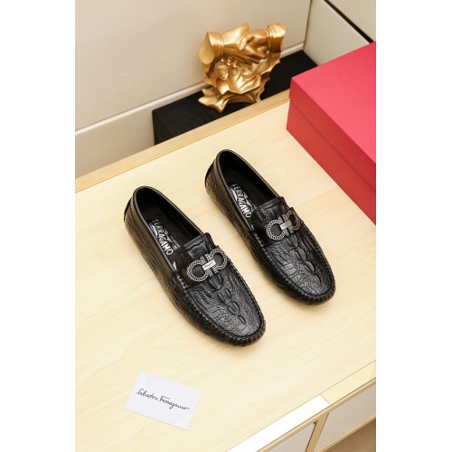 Cheap Salvatore Ferragamo Leather Shoes For Men #518644 Replica Wholesale [$68.00 USD] [ITEM#518644] on Replica Salvatore Ferragamo Leather Shoes