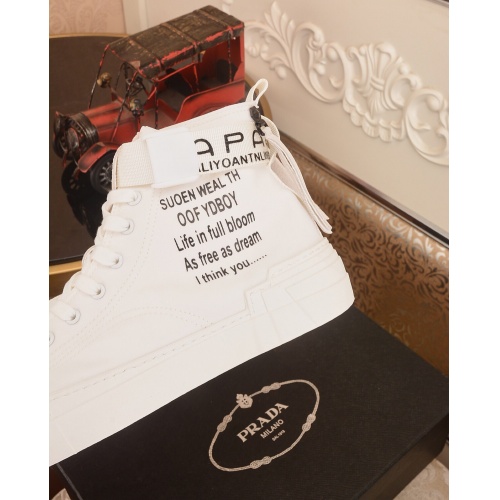 Cheap Prada High Tops Shoes For Men #518781 Replica Wholesale [$80.00 USD] [ITEM#518781] on Replica Prada High Top Shoes