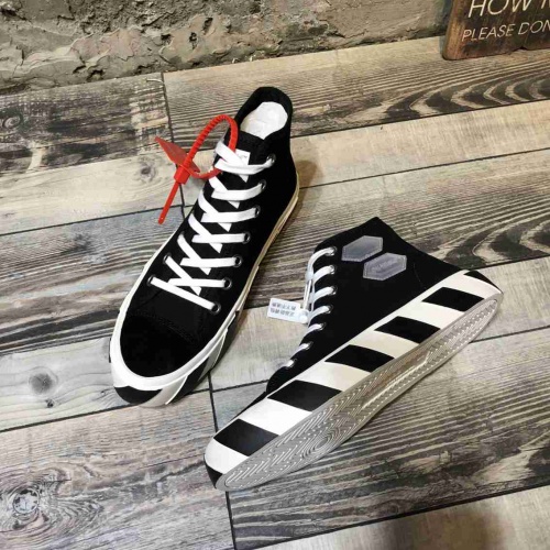 Cheap OFF-White High Tops Shoes For Men #519739 Replica Wholesale [$80.00 USD] [ITEM#519739] on Replica OFF-White Shoes