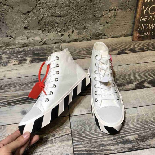 Cheap OFF-White High Tops Shoes For Men #519740 Replica Wholesale [$80.00 USD] [ITEM#519740] on Replica OFF-White Shoes