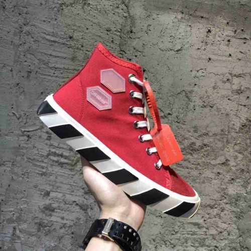 Cheap OFF-White High Tops Shoes For Women #519759 Replica Wholesale [$76.00 USD] [ITEM#519759] on Replica OFF-White Shoes