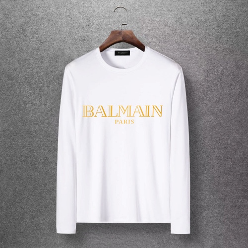 Cheap Balmain T-Shirts Long Sleeved For Men #520245 Replica Wholesale [$27.00 USD] [ITEM#520245] on Replica Balmain T-Shirts