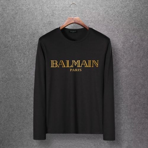 Cheap Balmain T-Shirts Long Sleeved For Men #520247 Replica Wholesale [$27.00 USD] [ITEM#520247] on Replica Balmain T-Shirts