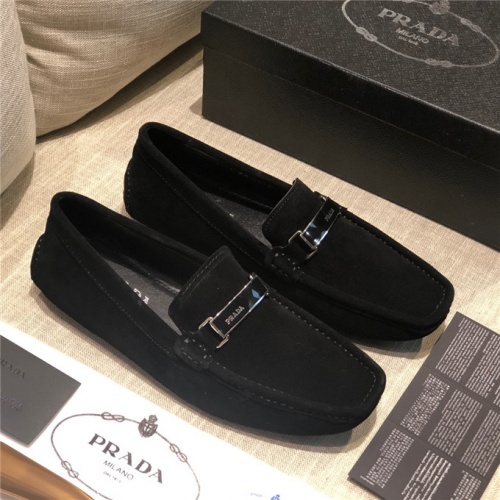 Cheap Prada Leather Shoes For Men #521470 Replica Wholesale [$80.00 USD] [ITEM#521470] on Replica Prada Leather Shoes