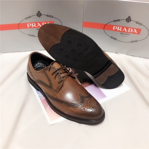 Cheap Prada Leather Shoes For Men #521473 Replica Wholesale [$82.00 USD] [ITEM#521473] on Replica Prada Leather Shoes