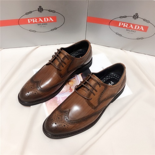 Cheap Prada Leather Shoes For Men #521473 Replica Wholesale [$82.00 USD] [ITEM#521473] on Replica Prada Leather Shoes