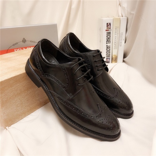 Cheap Prada Leather Shoes For Men #521476 Replica Wholesale [$82.00 USD] [ITEM#521476] on Replica Prada Leather Shoes