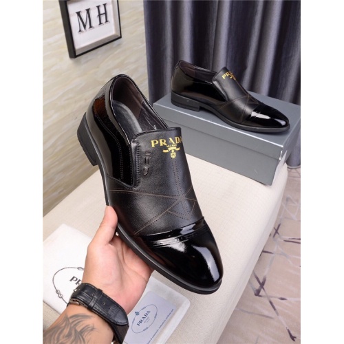Cheap Prada Leather Shoes For Men #521644 Replica Wholesale [$85.00 USD] [ITEM#521644] on Replica Prada Leather Shoes