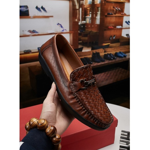 Cheap Ferragamo Leather Shoes For Men #521713 Replica Wholesale [$78.00 USD] [ITEM#521713] on Replica Salvatore Ferragamo Leather Shoes