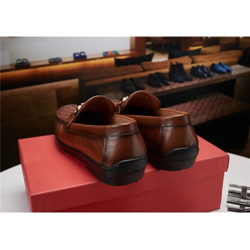 Cheap Ferragamo Leather Shoes For Men #521713 Replica Wholesale [$78.00 USD] [ITEM#521713] on Replica Salvatore Ferragamo Leather Shoes