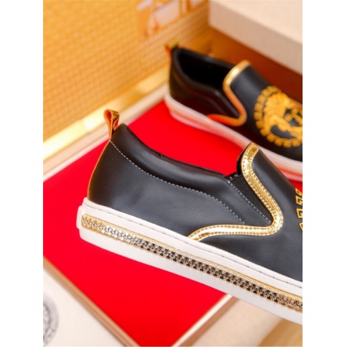 Cheap Versace Fashion Shoes For Men #521889 Replica Wholesale [$72.00 USD] [ITEM#521889] on Replica Versace Flat Shoes