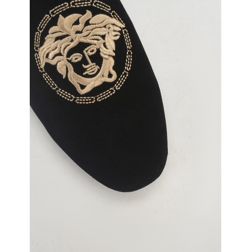 Cheap Versace Leather Shoes For Men #522787 Replica Wholesale [$85.00 USD] [ITEM#522787] on Replica Versace Leather Shoes