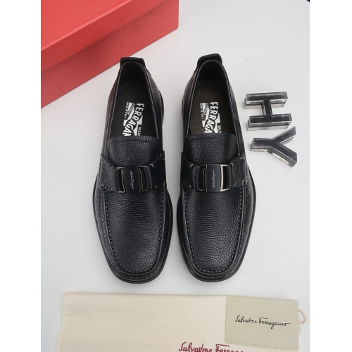 Cheap Salvatore Ferragamo Leather Shoes For Men #523010 Replica Wholesale [$92.00 USD] [ITEM#523010] on Replica Salvatore Ferragamo Leather Shoes