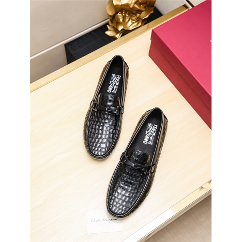Cheap Salvatore Ferragamo Leather Shoes For Men #523012 Replica Wholesale [$68.00 USD] [ITEM#523012] on Replica Salvatore Ferragamo Leather Shoes