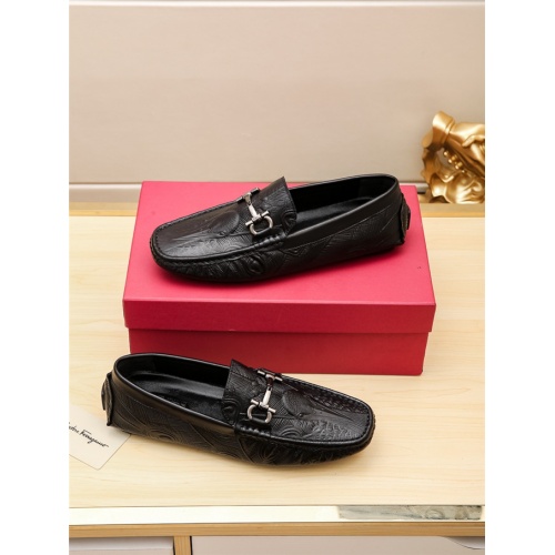 Cheap Salvatore Ferragamo Leather Shoes For Men #523021 Replica Wholesale [$68.00 USD] [ITEM#523021] on Replica Salvatore Ferragamo Leather Shoes