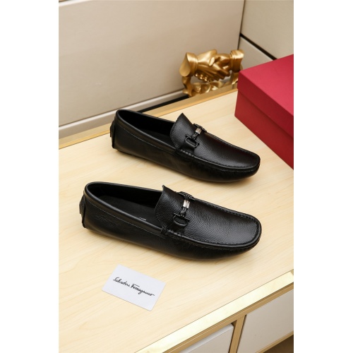 Cheap Salvatore Ferragamo Leather Shoes For Men #523023 Replica Wholesale [$68.00 USD] [ITEM#523023] on Replica Salvatore Ferragamo Leather Shoes