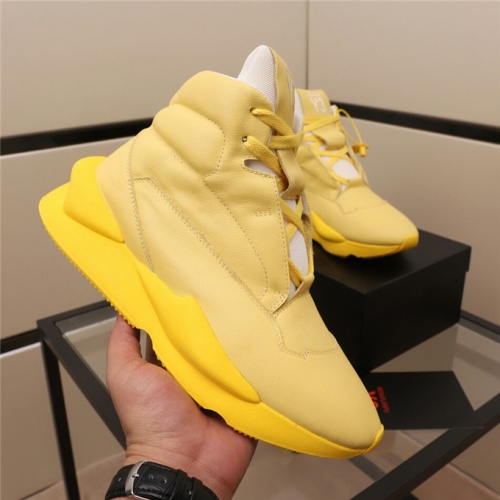 Cheap Y-3 High Tops Shoes For Men #523270 Replica Wholesale [$96.00 USD] [ITEM#523270] on Replica Y-3 High Tops Shoes