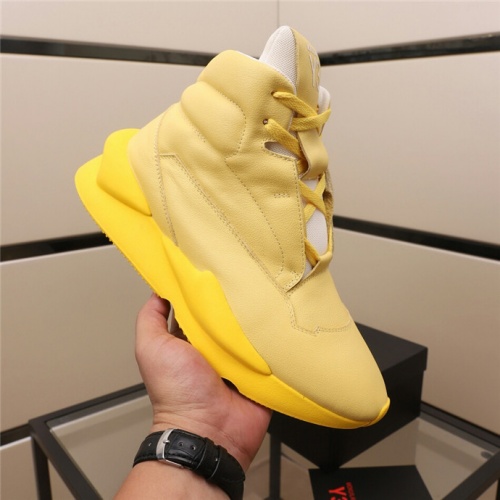 Cheap Y-3 High Tops Shoes For Men #523897 Replica Wholesale [$96.00 USD] [ITEM#523897] on Replica Y-3 High Tops Shoes