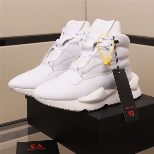 Cheap Y-3 High Tops Shoes For Men #523899 Replica Wholesale [$96.00 USD] [ITEM#523899] on Replica Y-3 High Tops Shoes