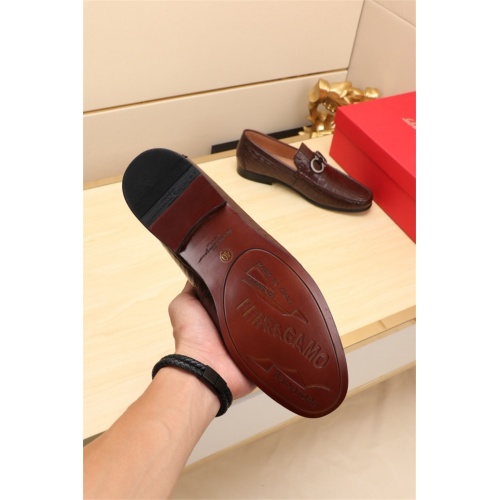 Cheap Ferragamo Leather Shoes For Men #524100 Replica Wholesale [$76.00 USD] [ITEM#524100] on Replica Salvatore Ferragamo Leather Shoes