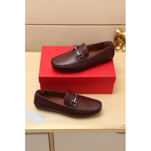 Cheap Ferragamo Leather Shoes For Men #524118 Replica Wholesale [$76.00 USD] [ITEM#524118] on Replica Salvatore Ferragamo Leather Shoes