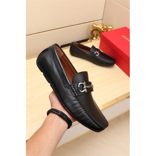 Cheap Ferragamo Leather Shoes For Men #524119 Replica Wholesale [$76.00 USD] [ITEM#524119] on Replica Salvatore Ferragamo Leather Shoes