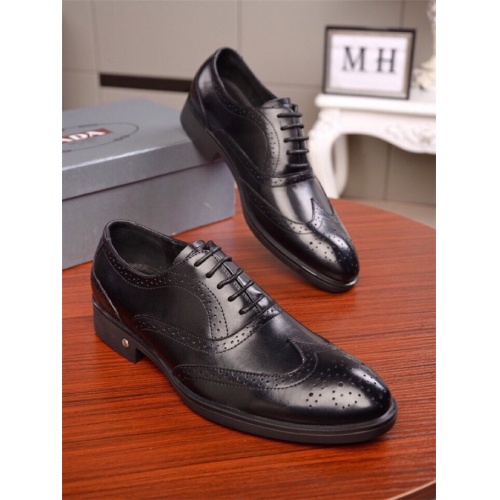 Cheap Prada Leather Shoes For Men #524412 Replica Wholesale [$80.00 USD] [ITEM#524412] on Replica Prada Leather Shoes