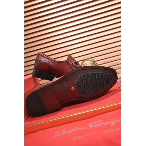 Cheap Ferragamo Leather Shoes For Men #524566 Replica Wholesale [$85.00 USD] [ITEM#524566] on Replica Salvatore Ferragamo Leather Shoes