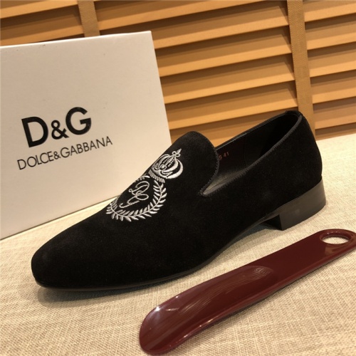 Cheap Dolce &amp; Gabbana D&amp;G Leather Shoes For Men #524581 Replica Wholesale [$76.00 USD] [ITEM#524581] on Replica Dolce &amp; Gabbana D&amp;G Leather Shoes