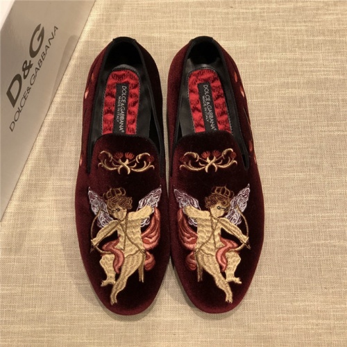 Cheap Dolce &amp; Gabbana D&amp;G Leather Shoes For Men #524582 Replica Wholesale [$76.00 USD] [ITEM#524582] on Replica Dolce &amp; Gabbana D&amp;G Leather Shoes