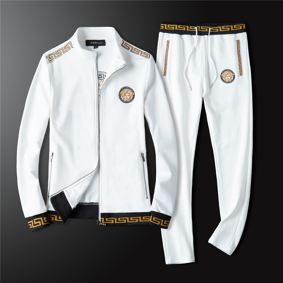 Cheap Versace Tracksuits Long Sleeved Zipper For Men #518915 Replica ...