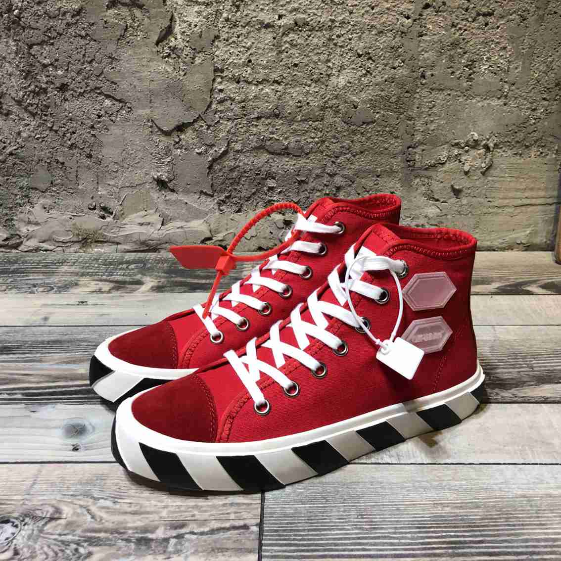 Cheap OFFWhite High Tops Shoes For Men 519738 Replica Wholesale [80.