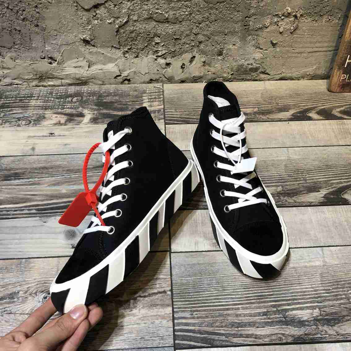 Cheap OFF-White High Tops Shoes For Men #519739 Replica Wholesale [$80. ...