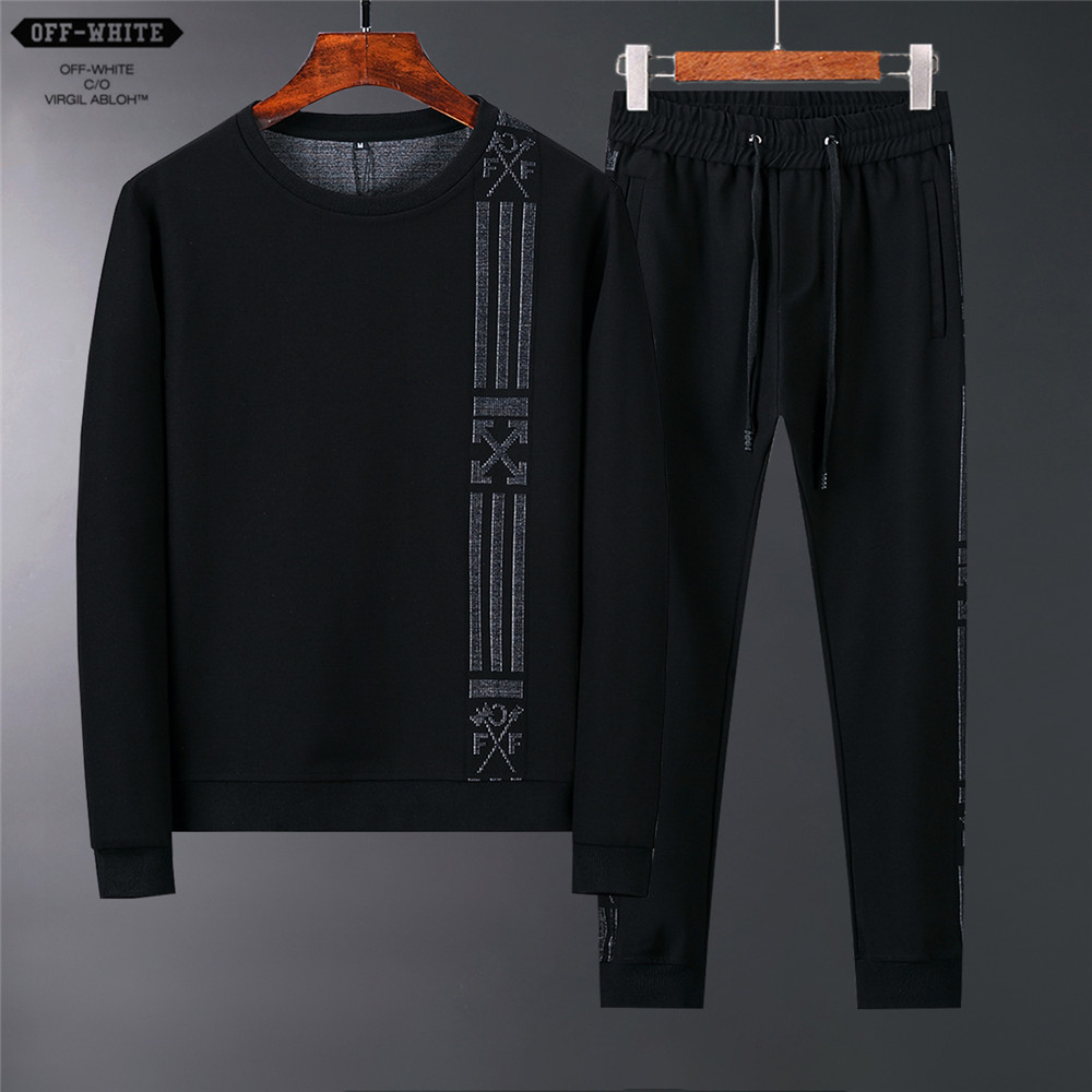 Cheap Off-White Tracksuits Long Sleeved O-Neck For Men #523452 Replica ...