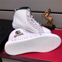 Cheap Philipp Plein PP High Tops Shoes For Men #520914 Replica Wholesale [$85.00 USD] [ITEM#520914] on Replica Philipp Plein PP High Tops Shoes
