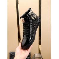 Cheap Versace High Tops Shoes For Men #524345 Replica Wholesale [$80.00 USD] [ITEM#524345] on Replica Versace High Tops Shoes