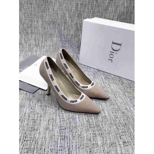 Cheap Christian Dior High-Heeled Shoes For Women #525634 Replica Wholesale [$112.00 USD] [ITEM#525634] on Replica Christian Dior High-Heeled Shoes