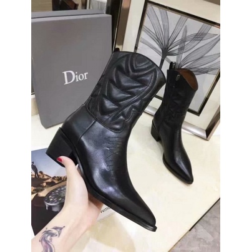 Cheap Christian Dior Boots For Women #525673 Replica Wholesale [$102.00 USD] [ITEM#525673] on Replica Christian Dior Boots