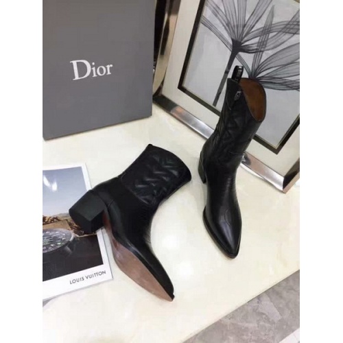 Cheap Christian Dior Boots For Women #525673 Replica Wholesale [$102.00 USD] [ITEM#525673] on Replica Christian Dior Boots