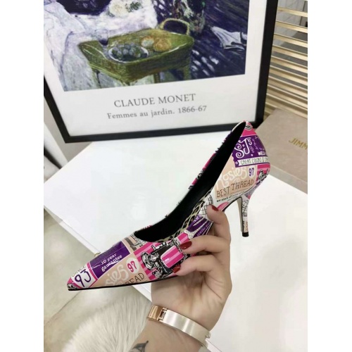 Cheap Jimmy Choo High-Heeled Shoes For Women #525759 Replica Wholesale [$80.00 USD] [ITEM#525759] on Replica Jimmy Choo High-Heeled Shoes