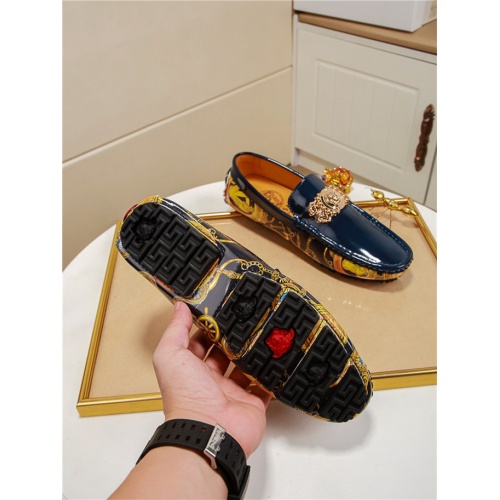 Cheap Versace Casual Shoes For Men #526544 Replica Wholesale [$72.00 USD] [ITEM#526544] on Replica Versace Flat Shoes