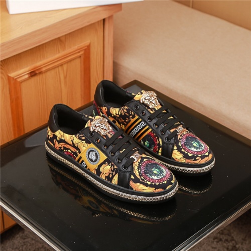 Cheap Versace Casual Shoes For Men #526551 Replica Wholesale [$68.00 USD] [ITEM#526551] on Replica Versace Flat Shoes