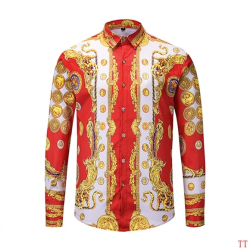 Cheap Versace Shirts Long Sleeved For Men #527104 Replica Wholesale [$40.00 USD] [ITEM#527104] on Replica Versace Shirts