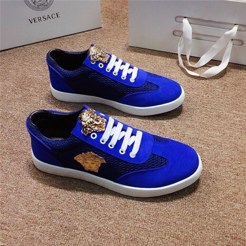 Cheap Versace Casual Shoes For Men #528232 Replica Wholesale [$72.00 USD] [ITEM#528232] on Replica Versace Flat Shoes