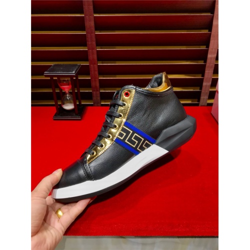 Cheap Versace Casual Shoes For Men #528313 Replica Wholesale [$85.00 USD] [ITEM#528313] on Replica Versace Flat Shoes